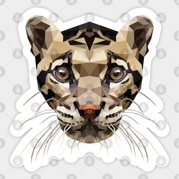 Clouded leopard Sticker by Edwardmhz